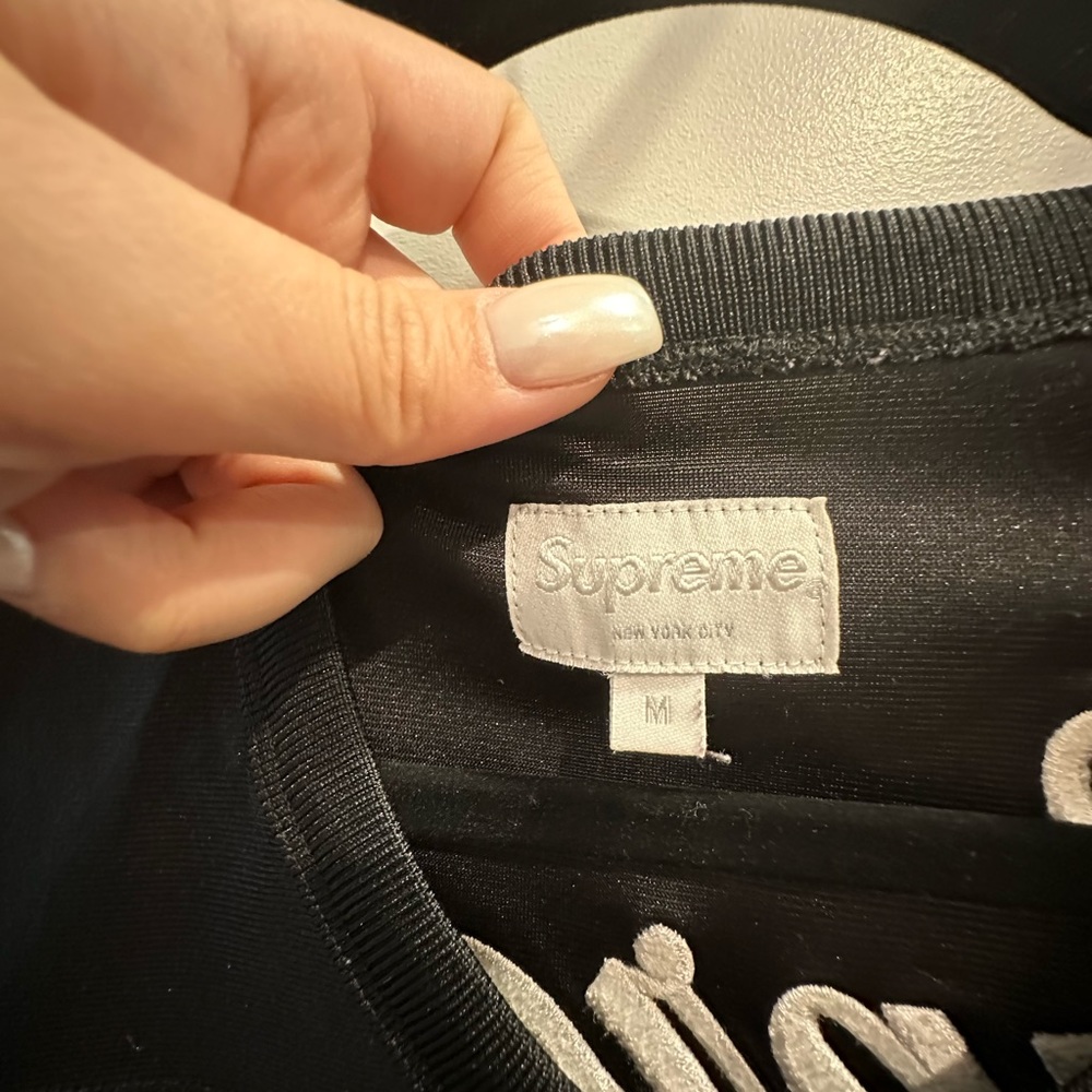Supreme Black Long Sleeve Jersey